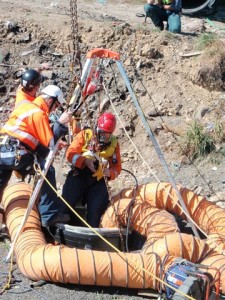 We have all the safety equipment necessary for difficult entry jobs.