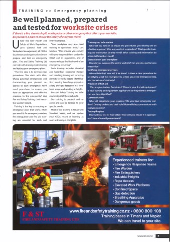 F&ST in Industrial Safety News (ISN) again